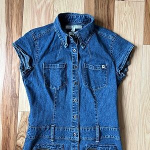 Vintage 90s-aesthetic denim dress | Tommy Hilfiger
